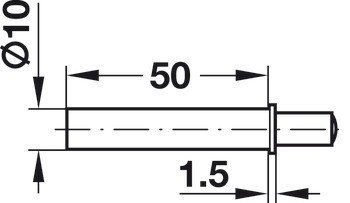 Mechanismus tlumeného zavírání pro dveře, Blumotion, montáž na straně závěsů