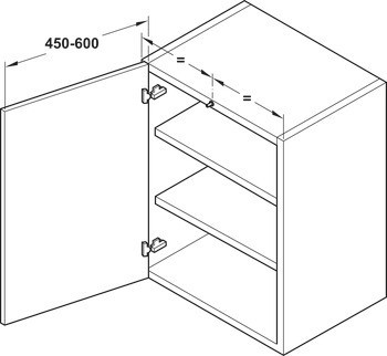 Mechanismus tlumeného zavírání pro dveře, Metalla 510, k nasunutí do horního nebo základního panelu