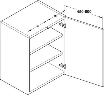 Mechanismus tlumeného zavírání pro dveře, Smove, k nasunutí na horní panel nebo základní panel
