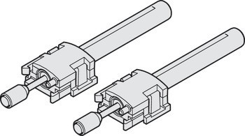 Mechanismus tlumeného zavírání, pro vedení, pro Hawa Combino 65 H Vf/Mf
