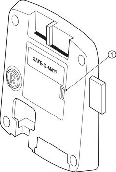 Mincovní zámek vracející mince, se 2 štěrbinami pro mince