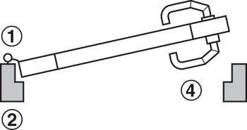 Modul dveřního terminálu, DT 600c, Häfele Dialock, bez knobky