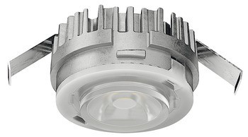 Modul svítidla, Häfele Loox LED 2090, 12 V, 2pólové (jednobarevné), vrtaný otvor ⌀ 26 mm, hliník