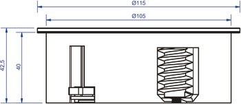 Modul Twist, otočný, se 2 zásuvkami UTE