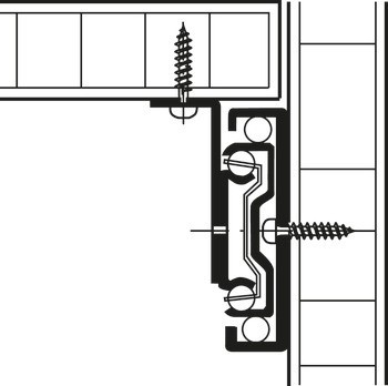 Montážní konzole, Accuride 633, pro kuličkové výsuvy