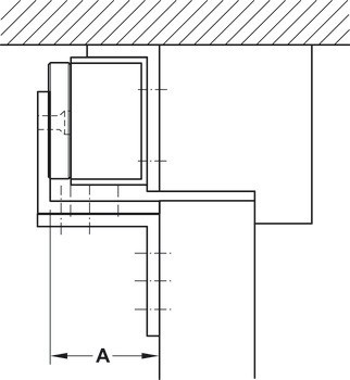 Montážní konzole, L/Z tvar, pro dveře otevírané dovnitř