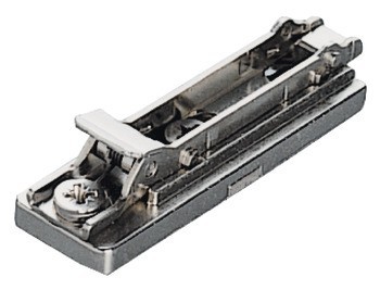 Montážní podložka, Häfele Metalla 510 SM, zinková slitina, s vruty do dřevotřísky