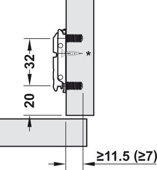 Montážní podložka, ocel, k přišroubování s předmontovanými eurošrouby