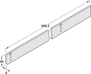 Montážní podložka, Pro kluznou lištu Dorma TS 98 XEA GSR