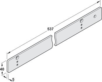 Montážní podložka, Pro kluznou lištu z Dorma TS 98 XEA EMF
