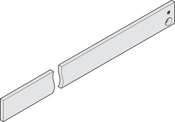 Montážní podložka, pro R/RFS kluznou lištu z TS 5000, horní dveřní zavírač, Geze