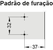 Montážní podložka, speciální montážní podložka pro Metalla tlumicí závěs s funkcí nastavení