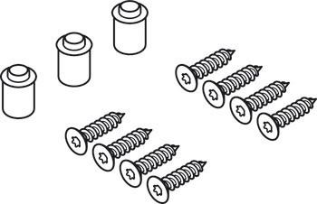 Montážní sada, pro Hawa Concepta III 25/35 nábytkový závěs