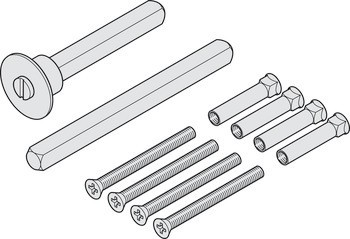 Montážní sada pro rozety, Pro FSB WC sady klik se čtyřhranem 8 mm a WC čtyřhranem 8 mm, model 05 0567 00802 0000