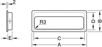 Mušle, Häfele Déco, mosaz nebo ocel