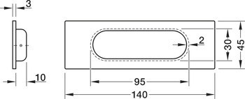 Mušle, Häfele Déco, nerez