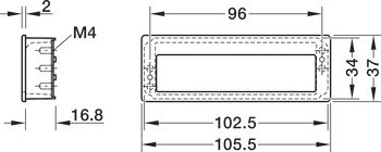Mušle, Häfele Déco, zinková slitina