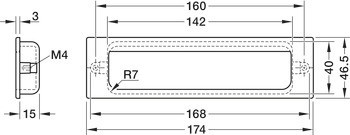 Mušle, Häfele Déco, zinková slitina