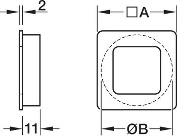 Mušle, Häfele Déco, zinková slitina