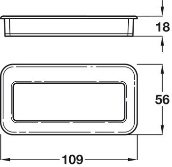 Mušle, Häfele Déco, zinková slitina