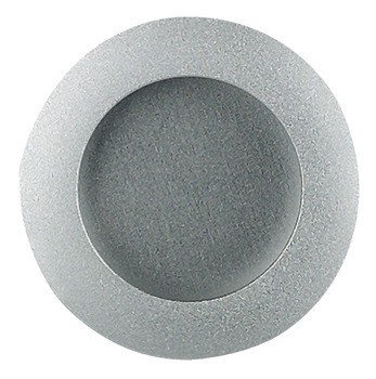 Mušle, Hliník, s drážkami k nalepení, kulaté