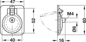 Mušle, lodní design, mosaz, pro Folding