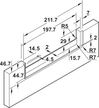 Mušle, se zadní podložkou, zinková slitina