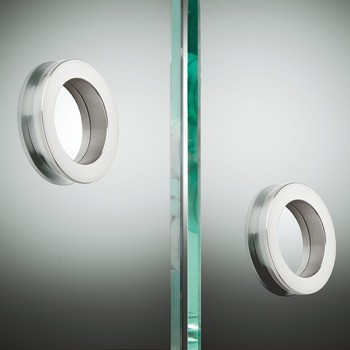 Mušle, nerez, k připevnění bez šroubů, k nalepení