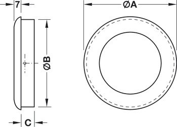 Mušle, Polyamid, kulatá