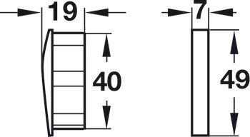 Mušle, pro zkrácení na míru, hliník