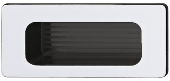 Mušle, s drážkami pro lepidlo, plast