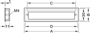 Mušle, Häfele Déco, nerez