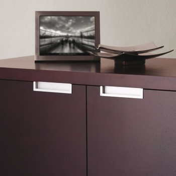 Mušle, zinková slitina, hranatá, Häfele Déco