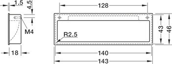Mušle, Zinková slitina, hranatá