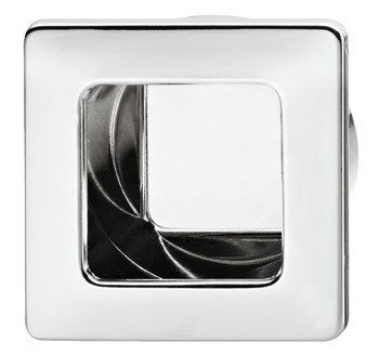 Mušle, zinková slitina, k nalepení, čtvercová, Häfele Déco