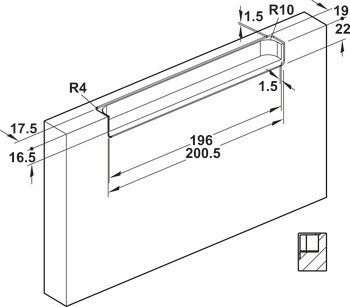 Mušle, Zinková slitina, vzhled bez viditelné úchytky, k nalepení