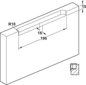Mušle, Zinková slitina, vzhled bez viditelné úchytky, k nalepení