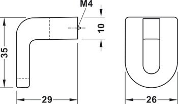 Nábytková knobka, Nábytková knobka, Trend, Häfele Déco, H2165