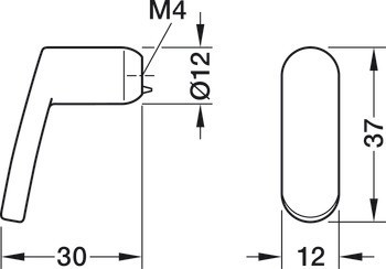 Nábytková knobka, Nábytková knobka, Häfele Déco, H2375