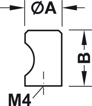 Nábytková knobka, Timeless, Häfele Déco