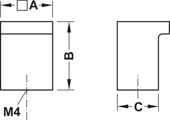 Nábytková knobka, Timeless, Häfele Déco