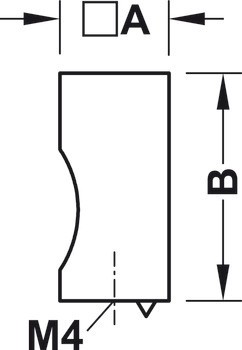 Nábytková knobka, Timeless, Häfele Déco