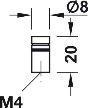 Nábytková knobka, Timeless, Häfele Déco