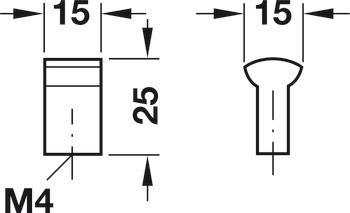 Nábytková knobka, Timeless, Häfele Déco