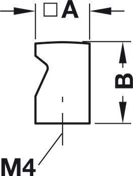 Nábytková knobka, Timeless, Häfele Déco