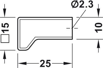Nábytková knobka, Timeless, Hewi