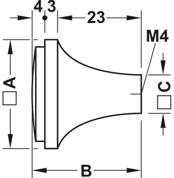 Nábytková knobka, Häfele Déco