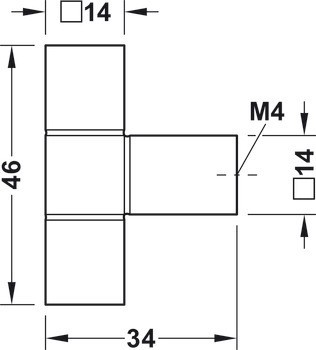 Nábytková knobka, Trend, Häfele Déco, H1945