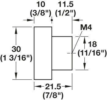 Nábytková knobka, Häfele Déco