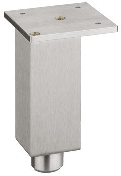 Nábytková noha, Hliník, s deskou (ocel nebo hliník), s nastavením výšky